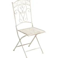 Leen Bakker JUINA - Set van 2 tuinstoelen - Lichtbeige - IJzer Hot