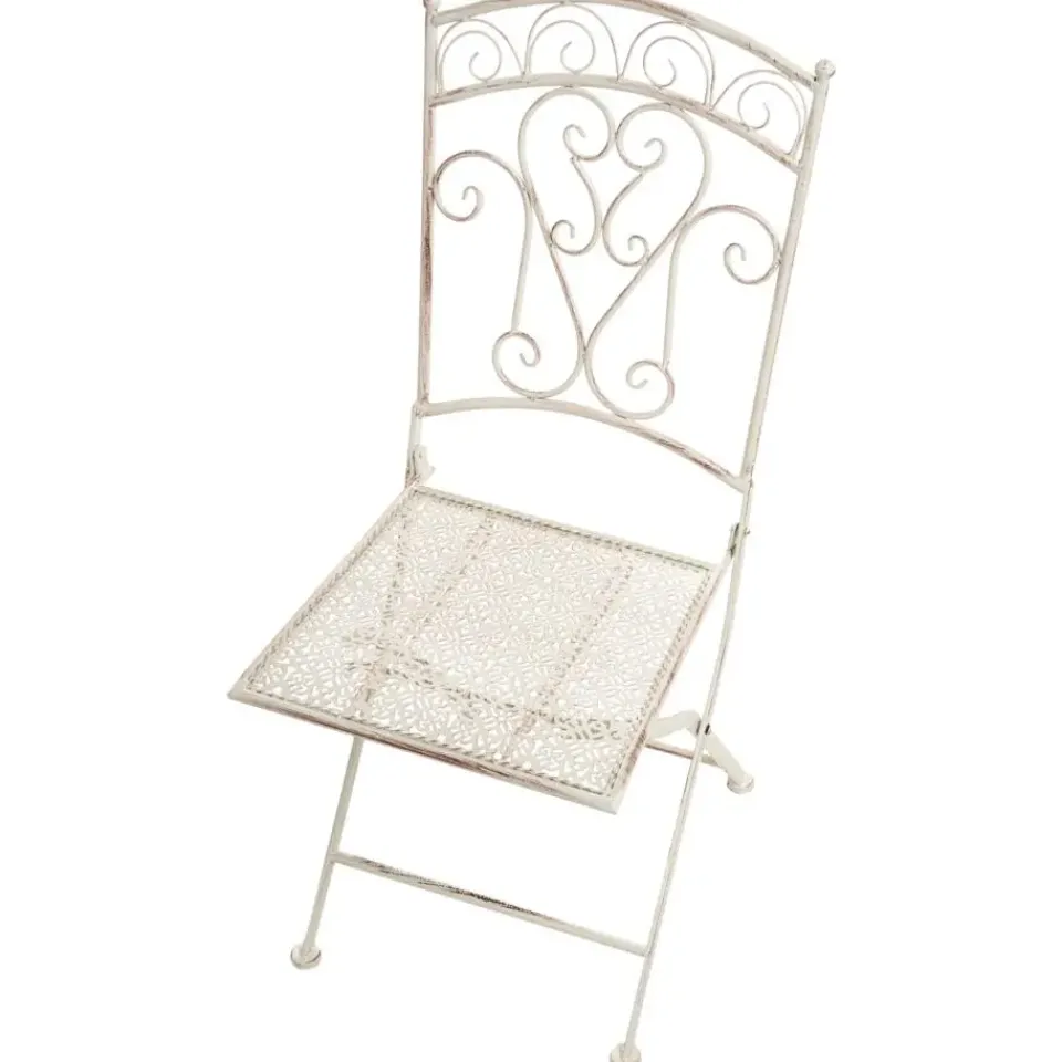 Leen Bakker JUINA - Set van 2 tuinstoelen - Lichtbeige - IJzer Hot