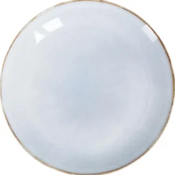 Leen Bakker JUNIPER - Bijzetborden set van 8 - Lichtblauw - Steengoed