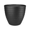 Juypal Hogar Plantenpot - zwart - kunststof - D21 x H19,3 cm Online