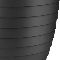 Juypal Hogar Plantenpot - zwart - kunststof - D25 x H22,3 cm Outlet