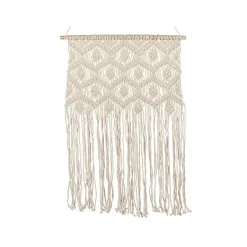 Beliani KALERI - Wanddecoratie - Beige - Katoen New