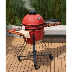 Leen Bakker KAMADO - Houtskoolgrill - Rood - Keramiek Online