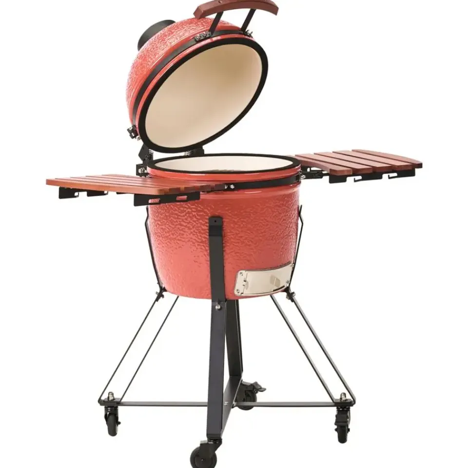 Leen Bakker KAMADO - Houtskoolgrill - Rood - Keramiek Online