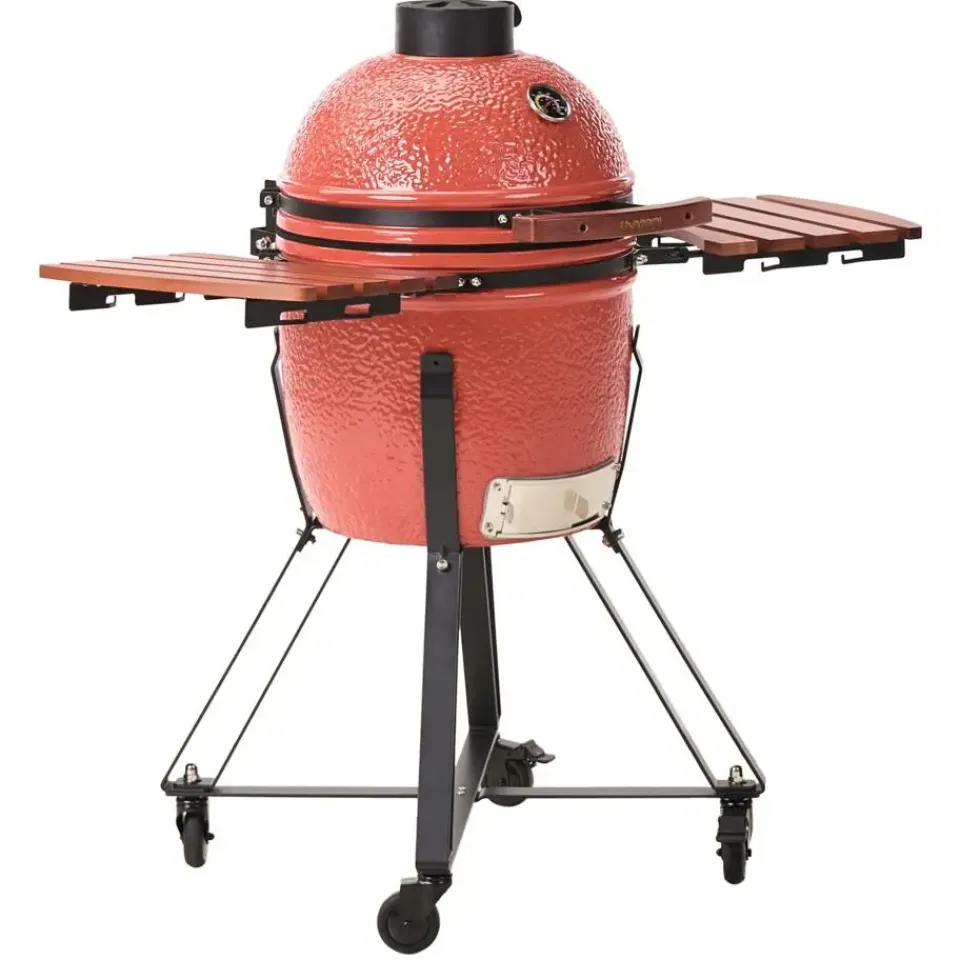 Leen Bakker KAMADO - Houtskoolgrill - Rood - Keramiek Online