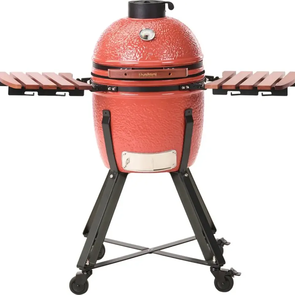 Leen Bakker KAMADO - Houtskoolgrill - Rood - Keramiek Online