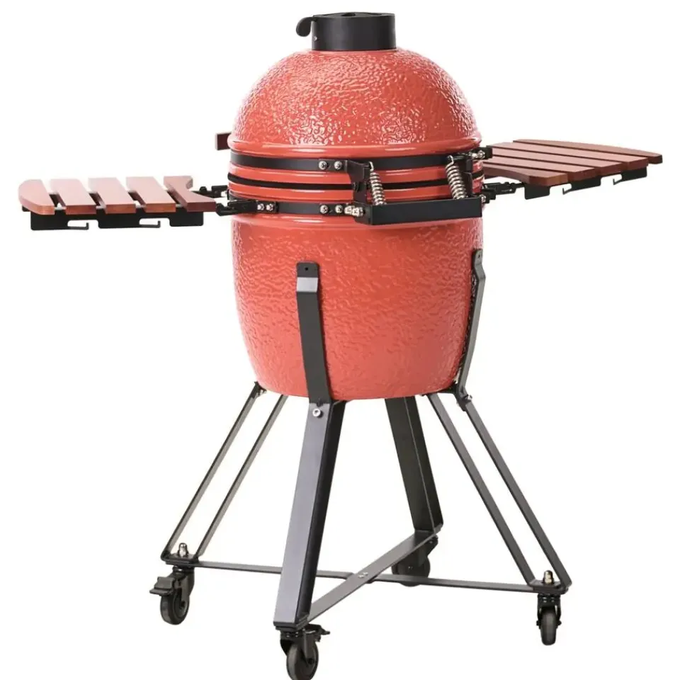 Leen Bakker KAMADO - Houtskoolgrill - Rood - Keramiek Online