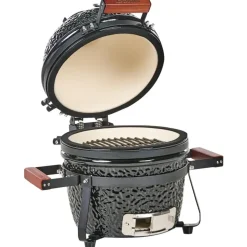 Leen Bakker KAMADO - Mini houtskoolgrill - Zwart - Keramiek