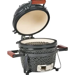 Leen Bakker KAMADO - Mini houtskoolgrill - Zwart - Keramiek