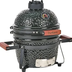 Leen Bakker KAMADO - Mini houtskoolgrill - Zwart - Keramiek