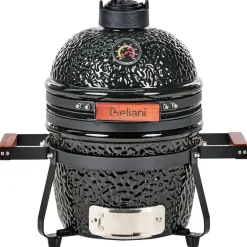 Leen Bakker KAMADO - Mini houtskoolgrill - Zwart - Keramiek
