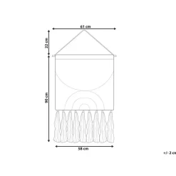Beliani KAMALIA - Wanddecoratie - Oranje - Katoen
