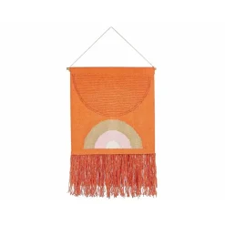 Beliani KAMALIA - Wanddecoratie - Oranje - Katoen
