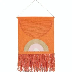 Beliani KAMALIA - Wanddecoratie - Oranje - Katoen