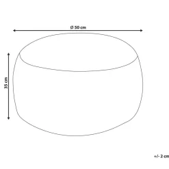 Beliani KANDHKOT - Poef - Bruin - 50 x 35 - Katoen Sale