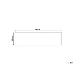 Beliani KANGAL - Loper tapijt - Blauw/Rood - 60 x 200 cm - Polyester