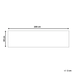 Beliani KANGAL - Loper tapijt - Blauw/Rood - 60 x 200 cm - Polyester