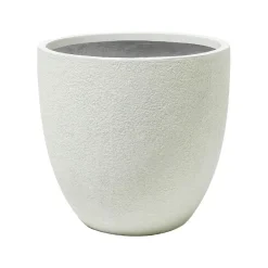 Beliani KANNIA - Bloempot - Wit - 55 cm - Klei-vezelmengsel Hot