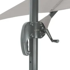 Merkloos Kantelbare Zweefparasol 250x250 cm -Sterke Zweef Parasol, Licht Grijs