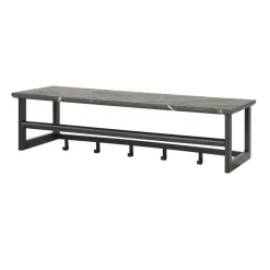 Giga Living Kapstok - Zwart Metaal - 80x30x24cm - 6-Haken - Roede Best