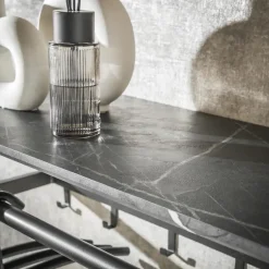 Giga Living Kapstok - Zwart Metaal - 80x30x24cm - 6-Haken - Roede Best