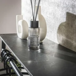 Giga Living Kapstok - Zwart Metaal - 80x30x24cm - 12-Haken - Roede Best