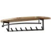 Giga Living Kapstok Acaciahout - 8-Haken - 100x30x20cm - Round Outlet