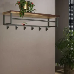 Giga Living Kapstok Daytona 6 Haken met Hoedenplank Online