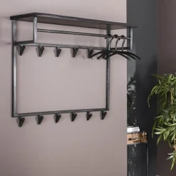 Giga Living Kapstok Yucon Hoog 12 Haken Hoedenplank Hot
