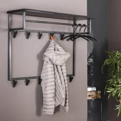 Giga Living Kapstok Yucon Hoog 12 Haken Hoedenplank Hot