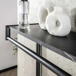 Giga Living Kapstok Zwart Metaal - 20-Haaks - 100x27x80cm - Roede Hot