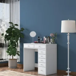 Arabic House Kaptafel Wit Hout - 90x44,5x81,6cm - Beyas Hot