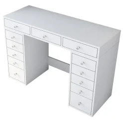 Arabic House Kaptafel Wit Hout - 120x44,5x81,6cm - Beyas Hot