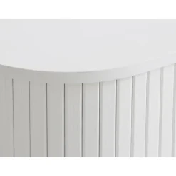 Giga Living Kast Metaal Eikenhout Wit - 100x40x118cm - Nola