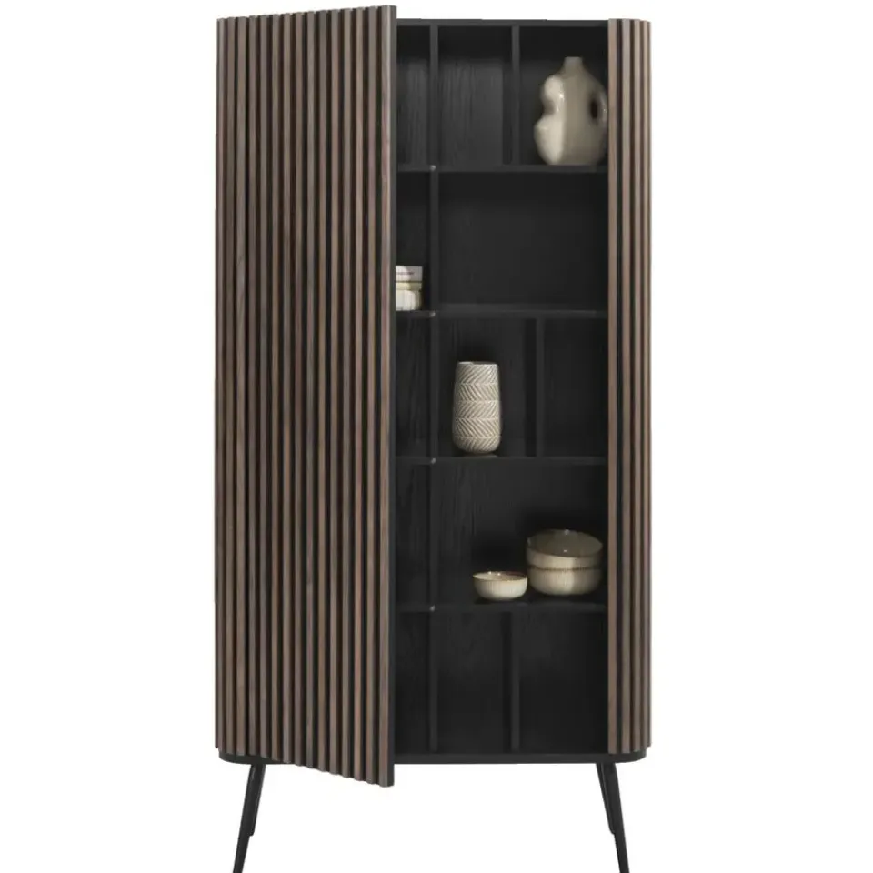 Leen Bakker Kast Patrick - walnoot - 180x90x40 cm