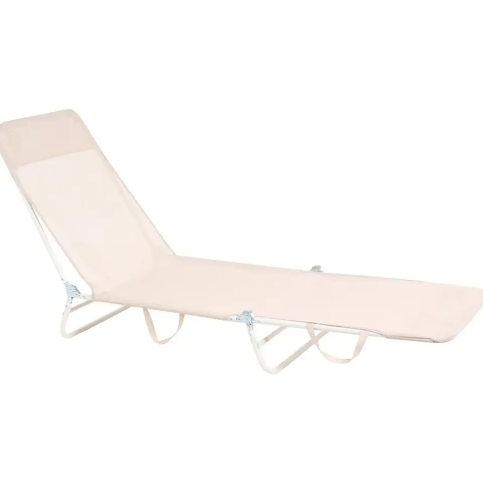 Leen Bakker KASTORIA - Ligstoel - Beige - Mesh Outlet