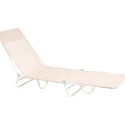 Leen Bakker KASTORIA - Ligstoel - Beige - Mesh Outlet