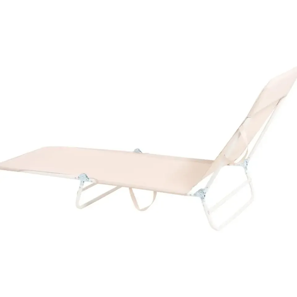 Leen Bakker KASTORIA - Ligstoel - Beige - Mesh Outlet