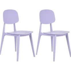 Leen Bakker KATTAVIA - Tuinstoel set van 2 - Violet - Polypropyleen Outlet