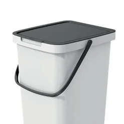 Keden keuken afvalbak - creme wit - 25L - 26 x 29 x 48 cm Clearance