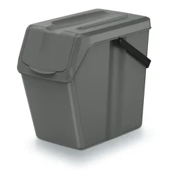 Keden Sorteer afvalbak/emmer - steengrijs - 25L - 24 x 40 x 37 cm Clearance