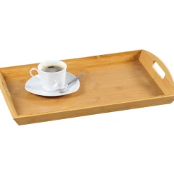 Kesper Dienblad - bamboe hout - opstaande rand - 48 x 31 cm Discount