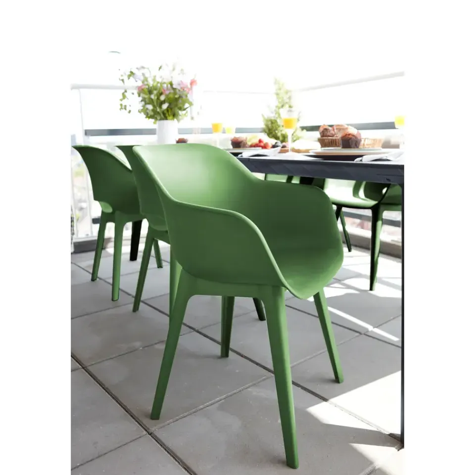 Keter Akola Tuinstoelen - 2 stuks -56.5x55x80cm - Olijf Groen Outlet