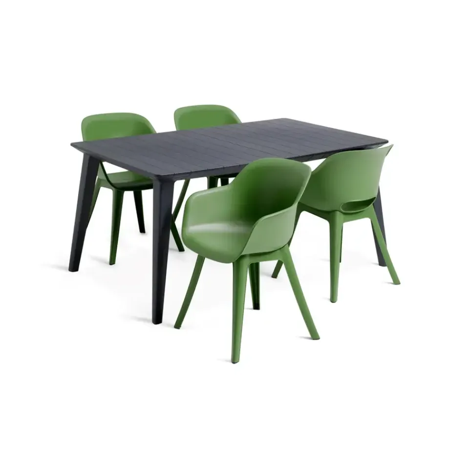 Keter Akola Tuinstoelen - 2 stuks -56.5x55x80cm - Olijf Groen Outlet