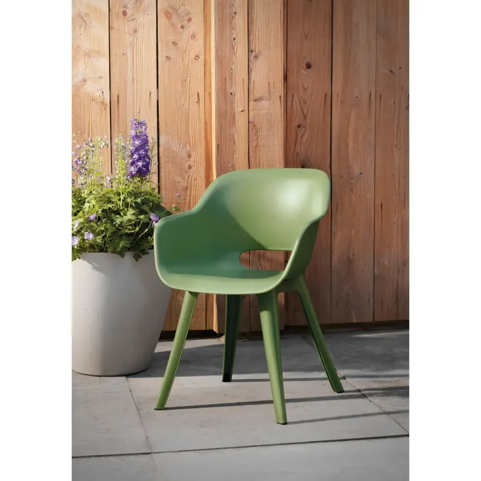 Keter Akola Tuinstoelen - 2 stuks -56.5x55x80cm - Olijf Groen Outlet