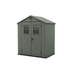 Keter Darwin 64 Tuinhuis - dubbele deuren + ramen - 190x122x221 - Groen Outlet