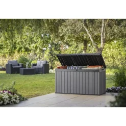 Keter Darwin Opbergbox - 570L - 142.5x65.5x78.2cm - Grijs Hot