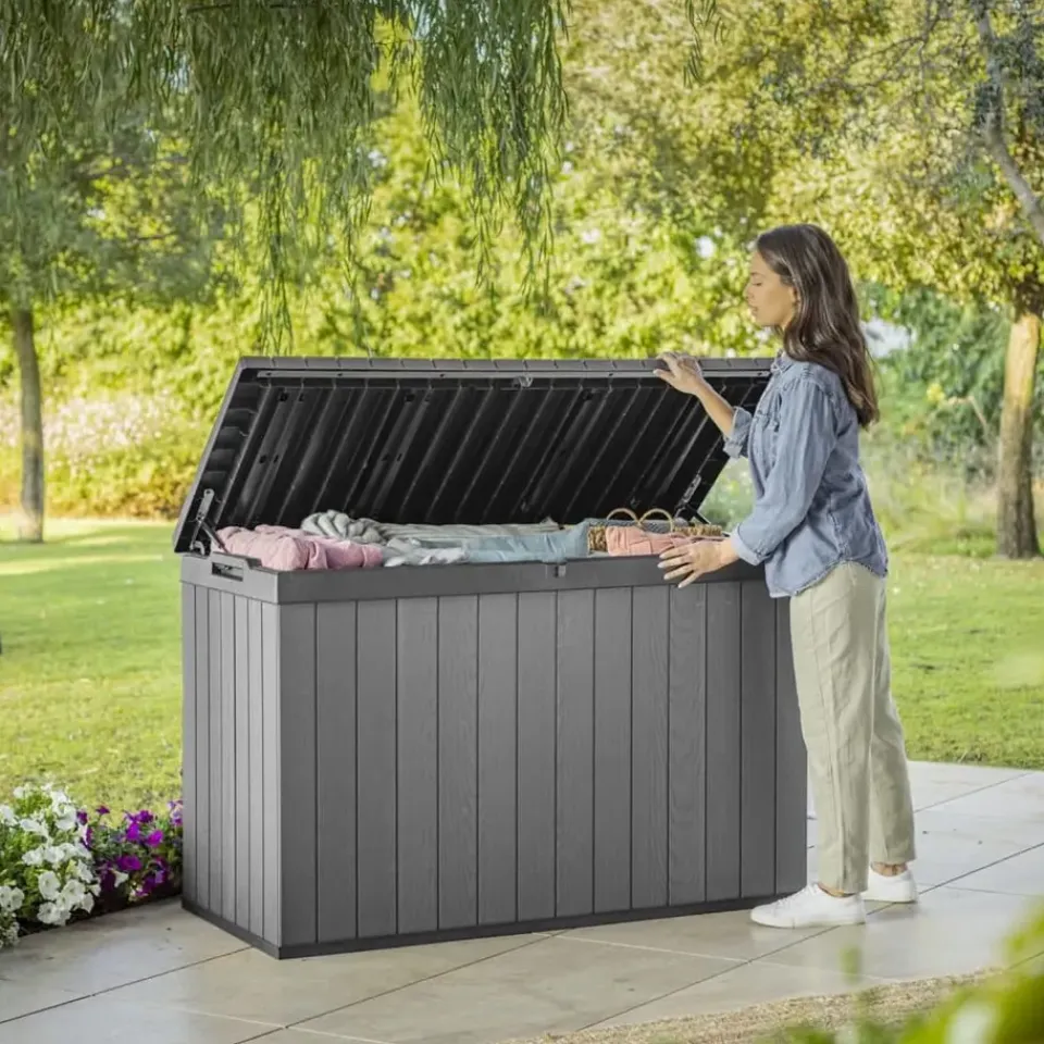 Keter Darwin Opbergbox - 670L - 142.5x65.5x89.52cm - Grijs Best