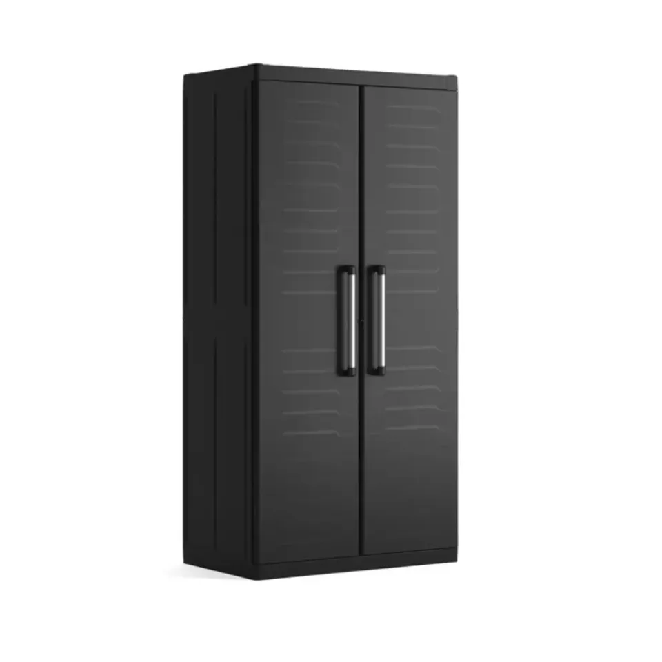 Keter Detroit XL Hoge Kast - 4 planken - 89x54x182cm - Zwart New