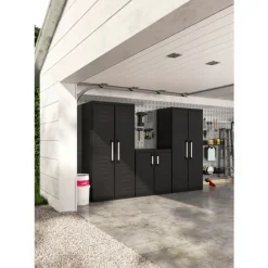 Keter Detroit XL lage Kast - 2 planken - 89x54x93cm - Zwart Discount